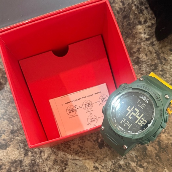 Invicta Mint Green Digital Watch - Picture 7 of 8